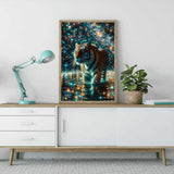 Star trails of the tiger (DP-7250) — Diamond Painting Kit, product view 2
