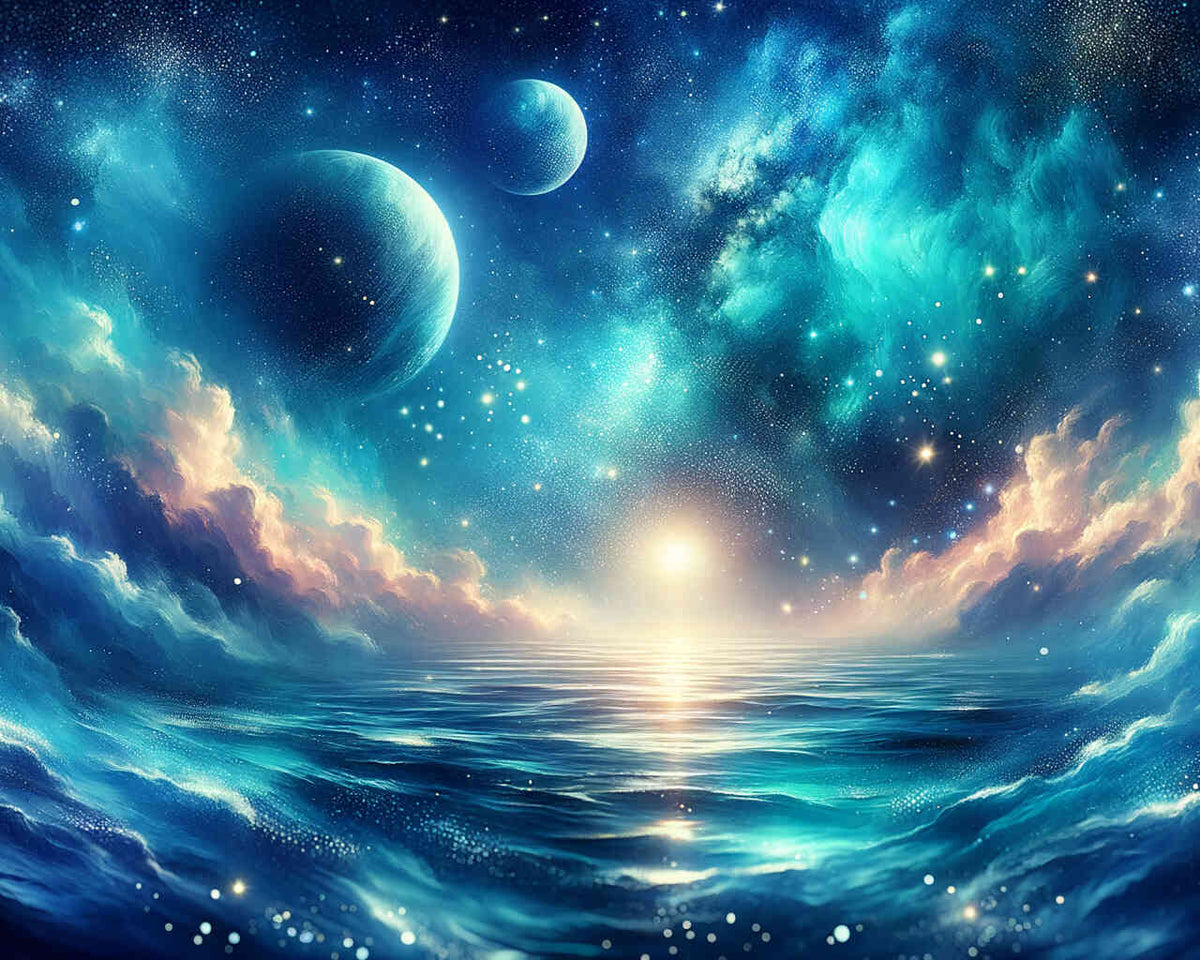 Water between Worlds — Diamond Painting Kit design