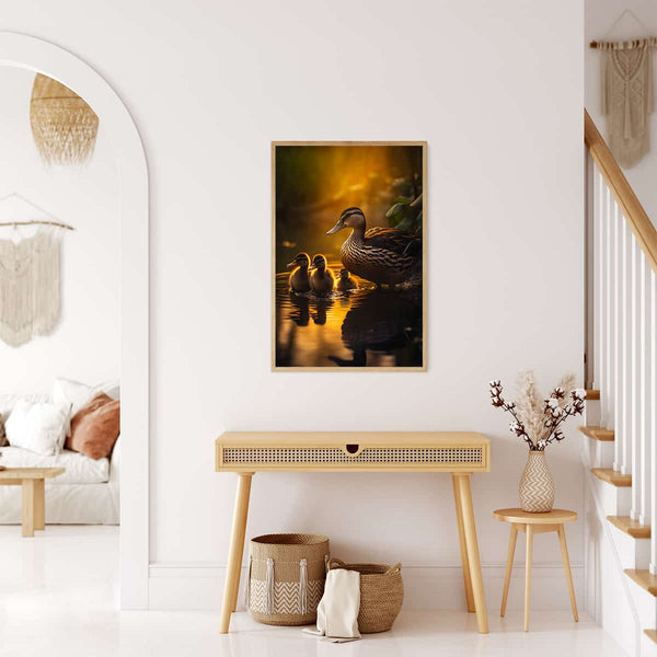 Ducks golden hour — Diamond Painting Kit, product view 3