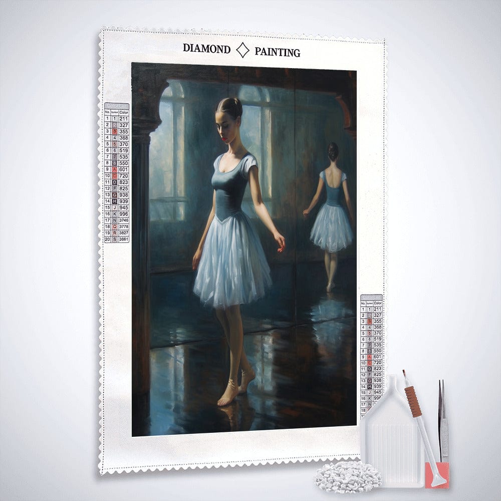 Ballerina in blue — Diamond Painting Kit, product view 2