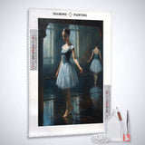 Ballerina in blue — Diamond Painting Kit, product view 2
