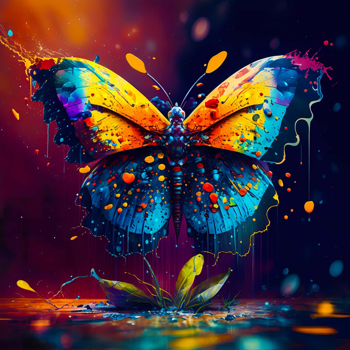 Butterfly on water — Diamond Painting Kit design