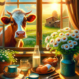 Good morning cow — Diamond Painting Kit design