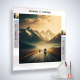 Lightning fast biker — Diamond Painting Kit, product view 2