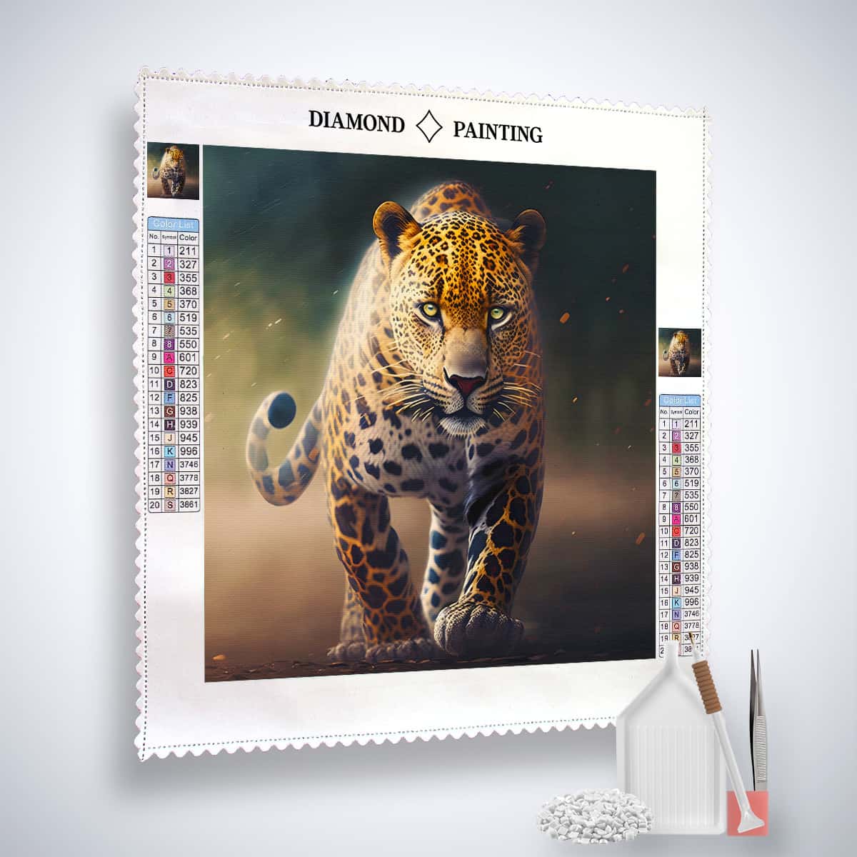 Magnificent Leopard — Diamond Painting Kit, product view 2
