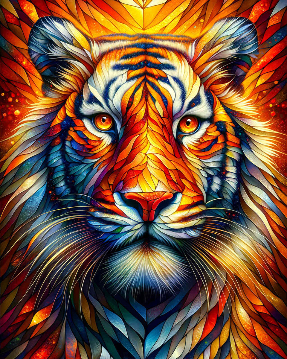 Tiger call — Diamond Painting Kit design