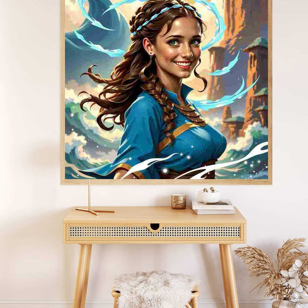 Heavenly Innocence — Personalized Portrait Diamond Painting Kit, product view 2