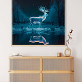 White Deer — Diamond Painting Kit, product view 4