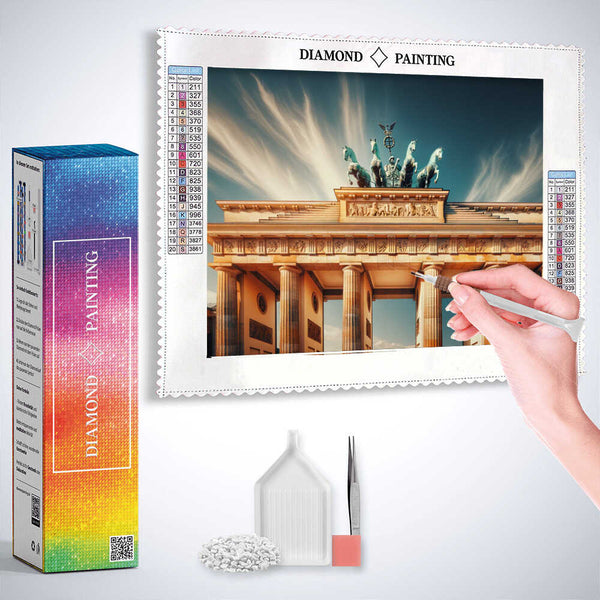 Brandenburg Gate in Berlin — Diamond Painting Kit, product view 3