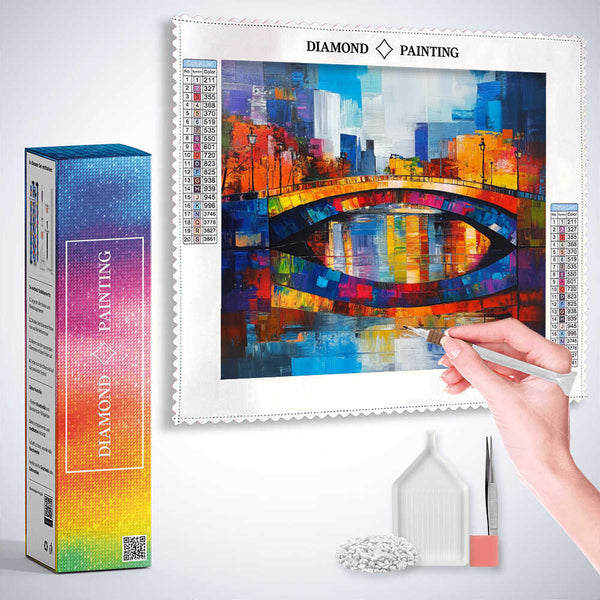 The Bridge of Many Colors — Diamond Painting Kit, product view 3