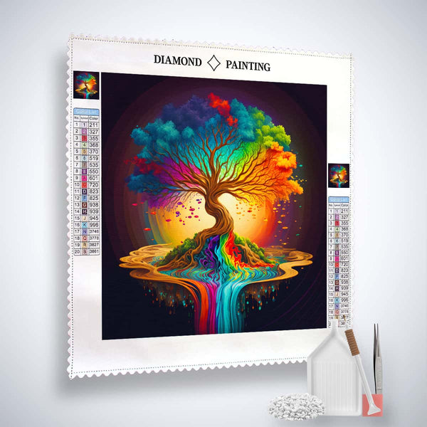 Color Flow Tree — AB Diamond Painting Kit, product view 2