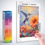 Hummingbirds Dancing Through Color — Diamond Painting Kit, product view 3
