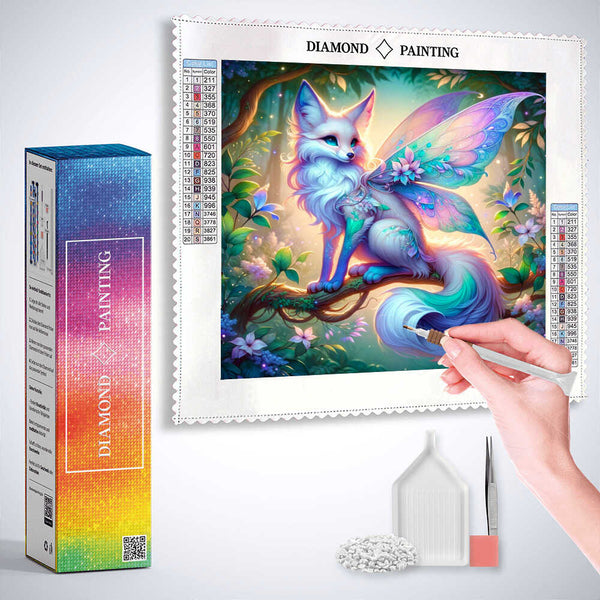 The Winged Forest Cat — Diamond Painting Kit, product view 3