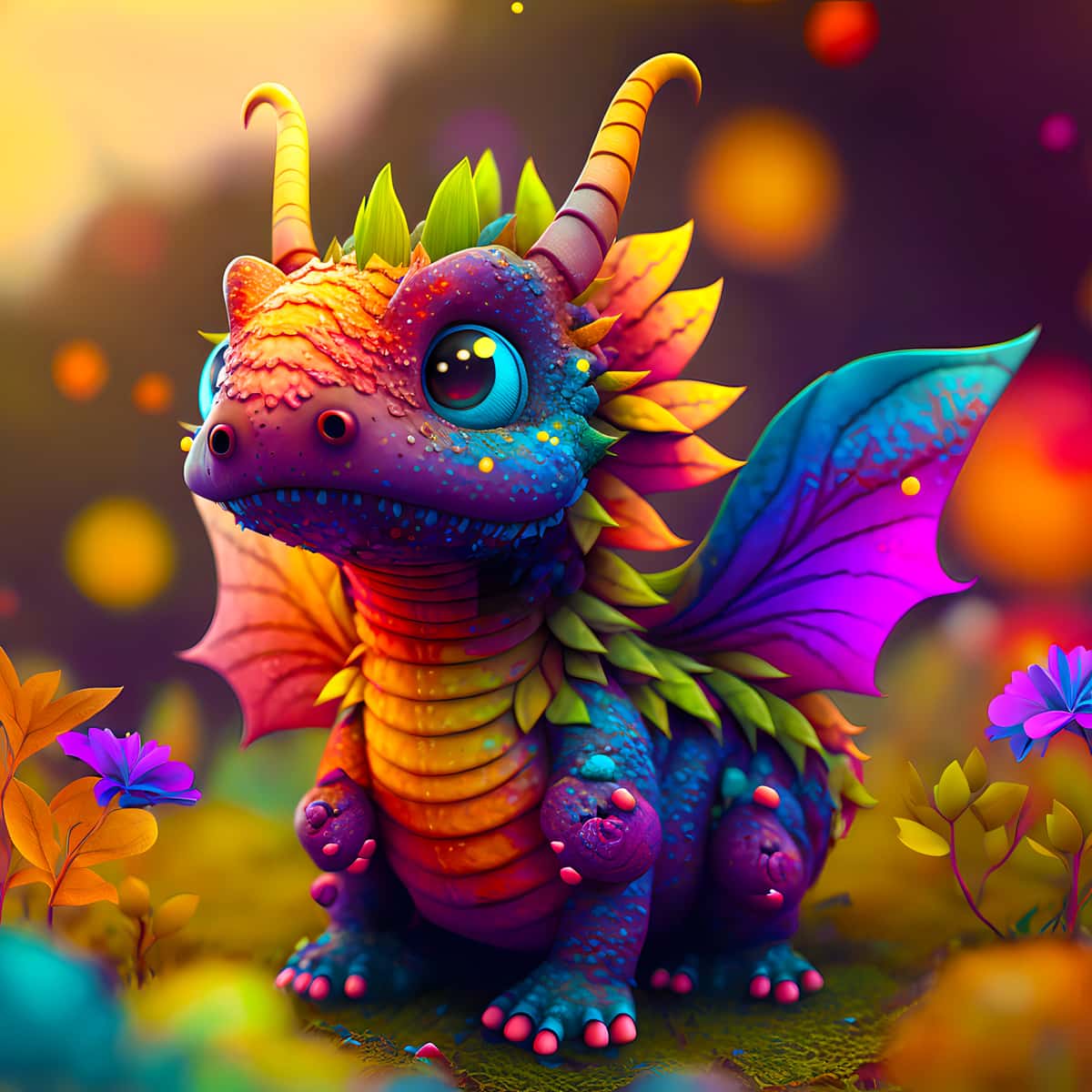 Dragon Baby Frontal — AB Diamond Painting Kit design