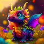 Dragon Baby Frontal — AB Diamond Painting Kit design