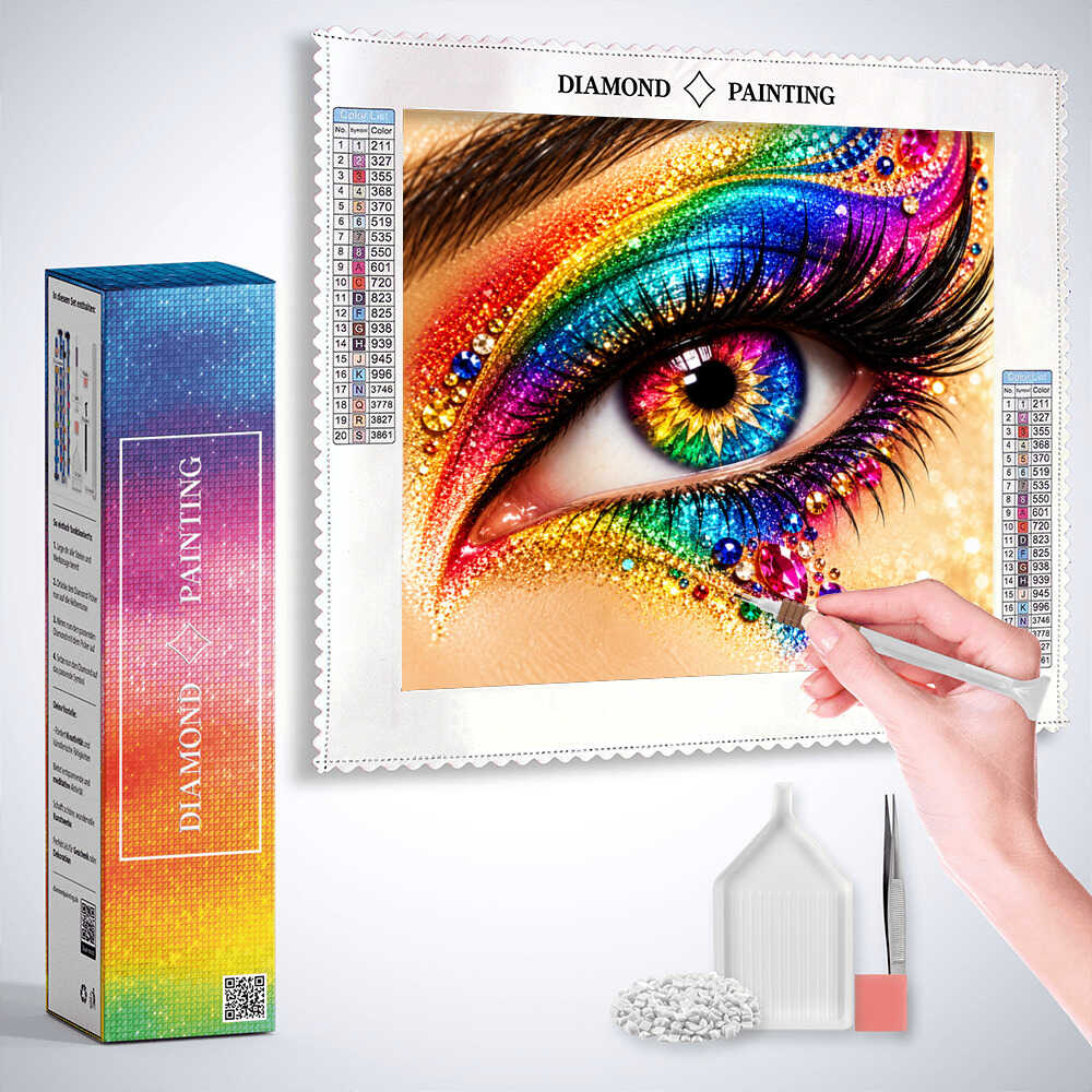 Colorful view — AB Diamond Painting Kit, product view 3