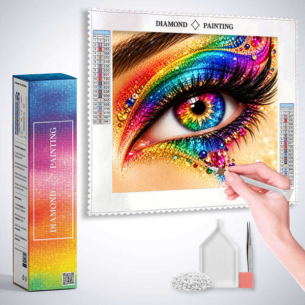 Colorful view — AB Diamond Painting Kit, product view 3