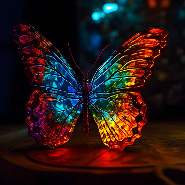 Butterfly frontal at night — AB Diamond Painting Kit design