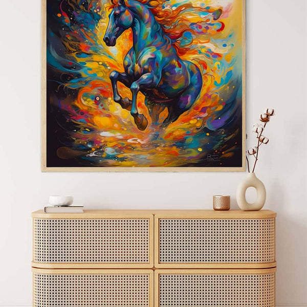 Galloping Horse (DP-2938) — Diamond Painting Kit, product view 3