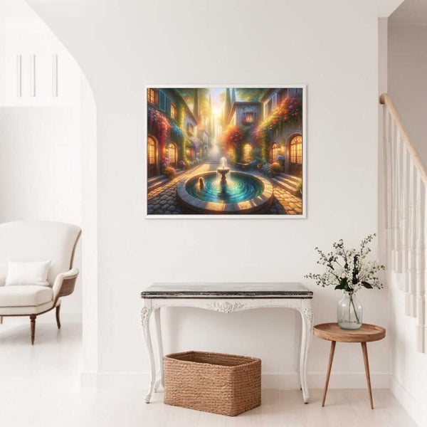 Romantic fountain — Diamond Painting Kit, product view 2