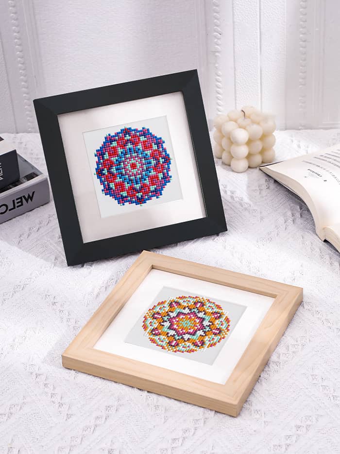 Mandala Magic, Set of 12 — Mini Diamond Painting Set, product view 3