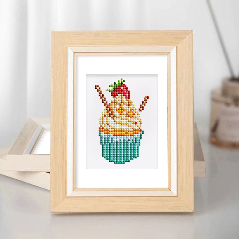 Cakes and Pastries, Set of 12 — Mini Diamond Painting Set, product view 7