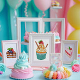 Cakes and Pastries, Set of 12 — Mini Diamond Painting Set, product view 8