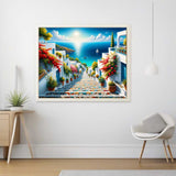 The Greek Stairway — Diamond Painting Kit, product view 2
