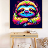 The Colorful Sloth — Diamond Painting Kit, product view 2