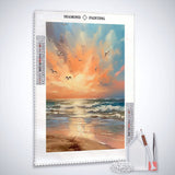 Evening mood by the sea — Diamond Painting Kit, product view 2