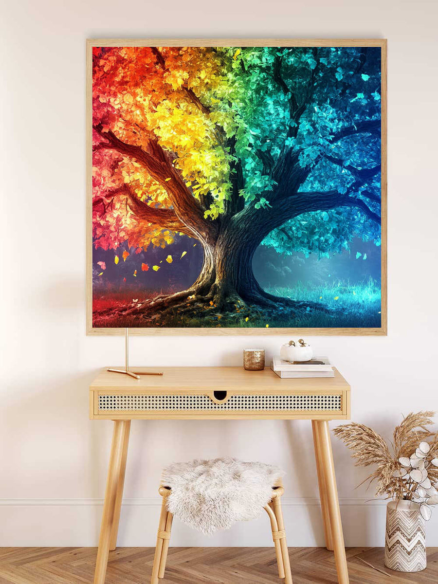 Tree of Magic Colors — AB Diamond Painting Kit, product view 2