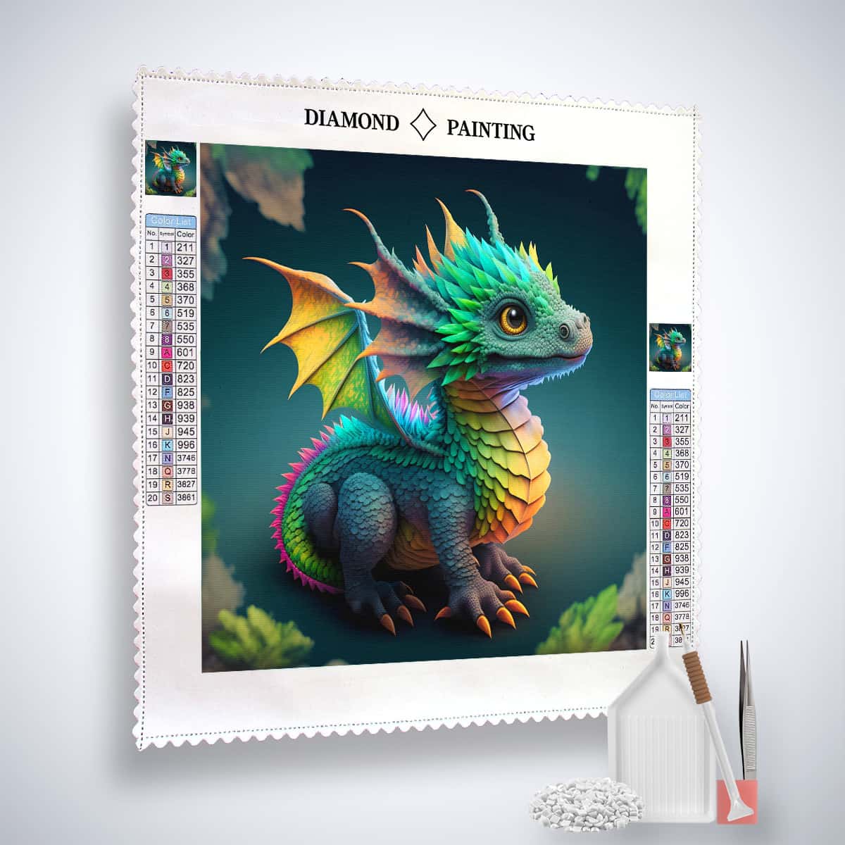 Little dragon really big — AB Diamond Painting Kit, product view 2