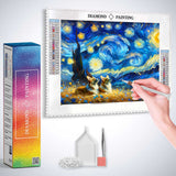 Corgi beneath the Stars — Diamond Painting Kit, product view 3