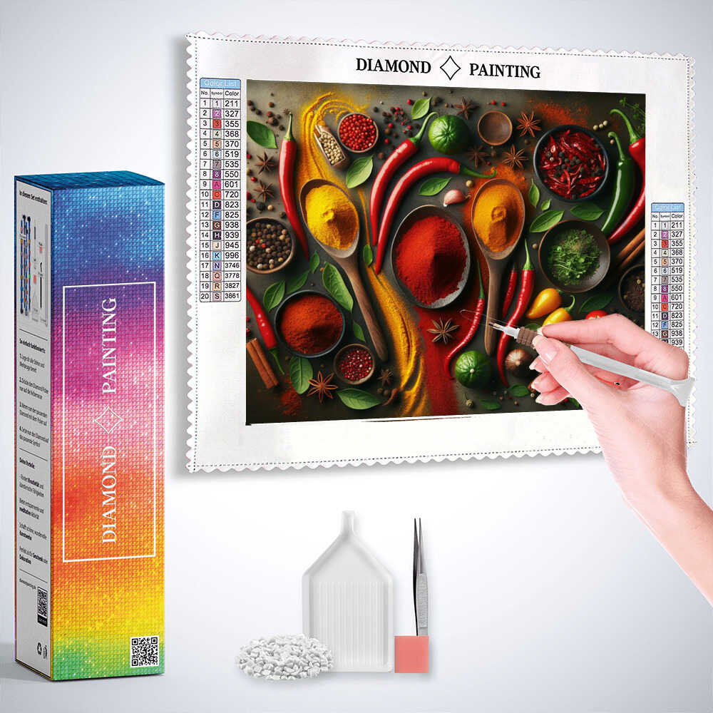A Mix of Spices — Diamond Painting Kit, product view 3