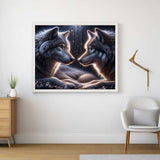 Wolf Friendship — Diamond Painting Kit, product view 2
