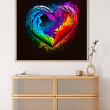 Heart Colors — AB Diamond Painting Kit, product view 3