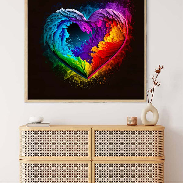 Heart Colors — AB Diamond Painting Kit, product view 3