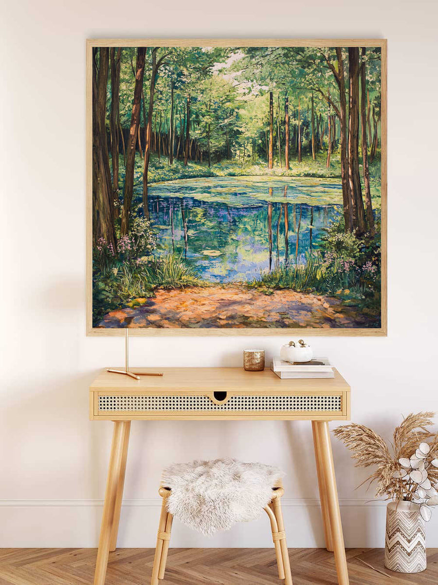 The Woodland Lake — Diamond Painting Kit, product view 2