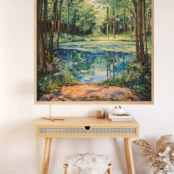 The Woodland Lake — Diamond Painting Kit, product view 2