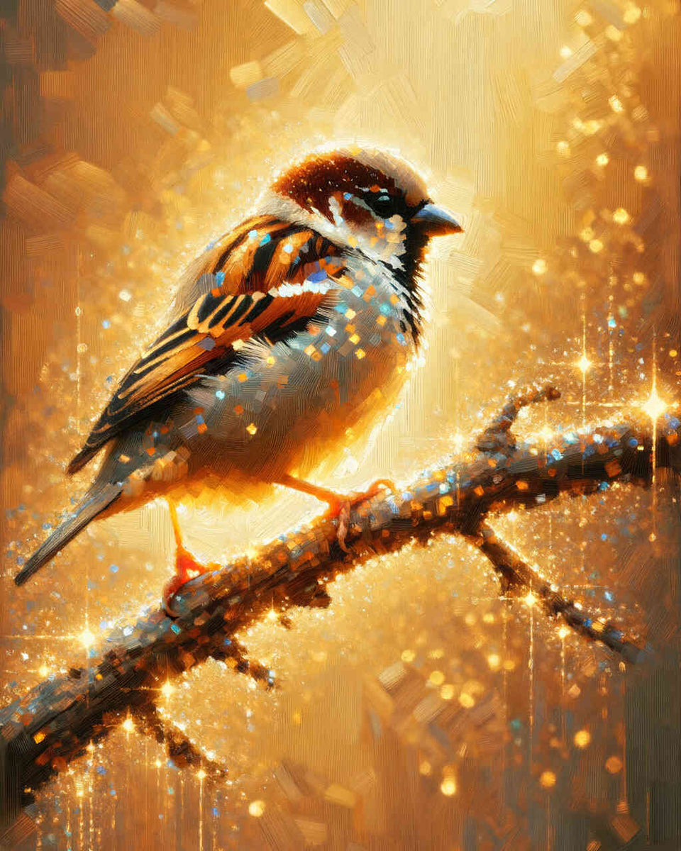 Little sparrow — Diamond Painting Kit design