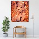 Flameheart Anime Fantasy — Diamond Painting Kit, product view 2