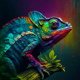 Magnificent Chameleon — AB Diamond Painting Kit design