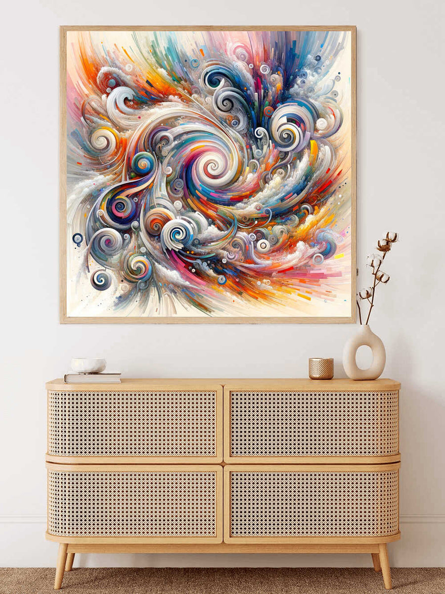 Encounters in winter splendor — Diamond Painting Kit, product view 2
