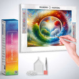 Four seasons in one picture — Diamond Painting Kit, product view 3