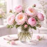 Pastel Peony Romance — Diamond Painting Kit design