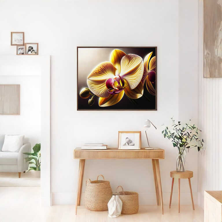 The Yellow Orchid — Diamond Painting Kit, product view 2