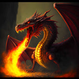 Dragon Whisper — Diamond Painting Kit design