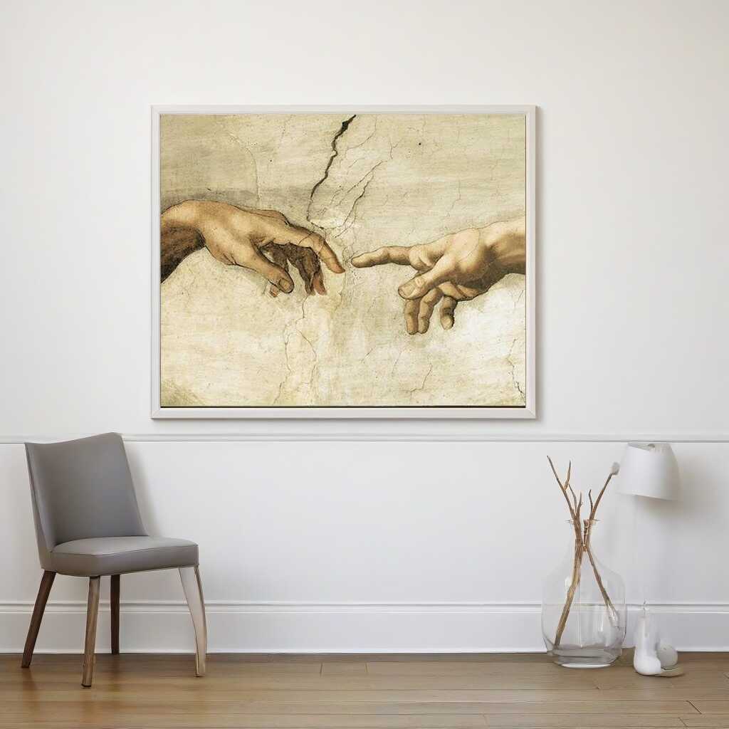 The Creation of Adam: Reaching Hands — Diamond Painting Kit, product view 2