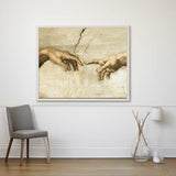 The Creation of Adam: Reaching Hands — Diamond Painting Kit, product view 2