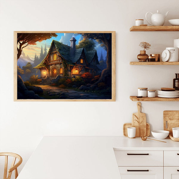 Mystic house — Diamond Painting Kit, product view 3